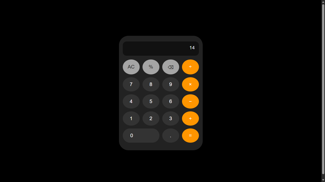 Calculator Project Screenshot